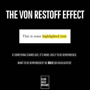 THE VON RESTOFF EFFECT