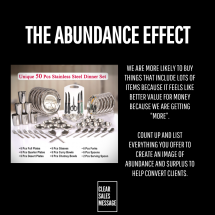 THE ABUNDANCE EFFECT