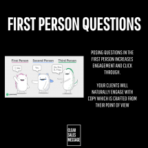 FIRST PERSON QUESTIONS