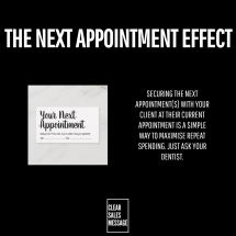 THE NEXT APPOINTMENT EFFECT