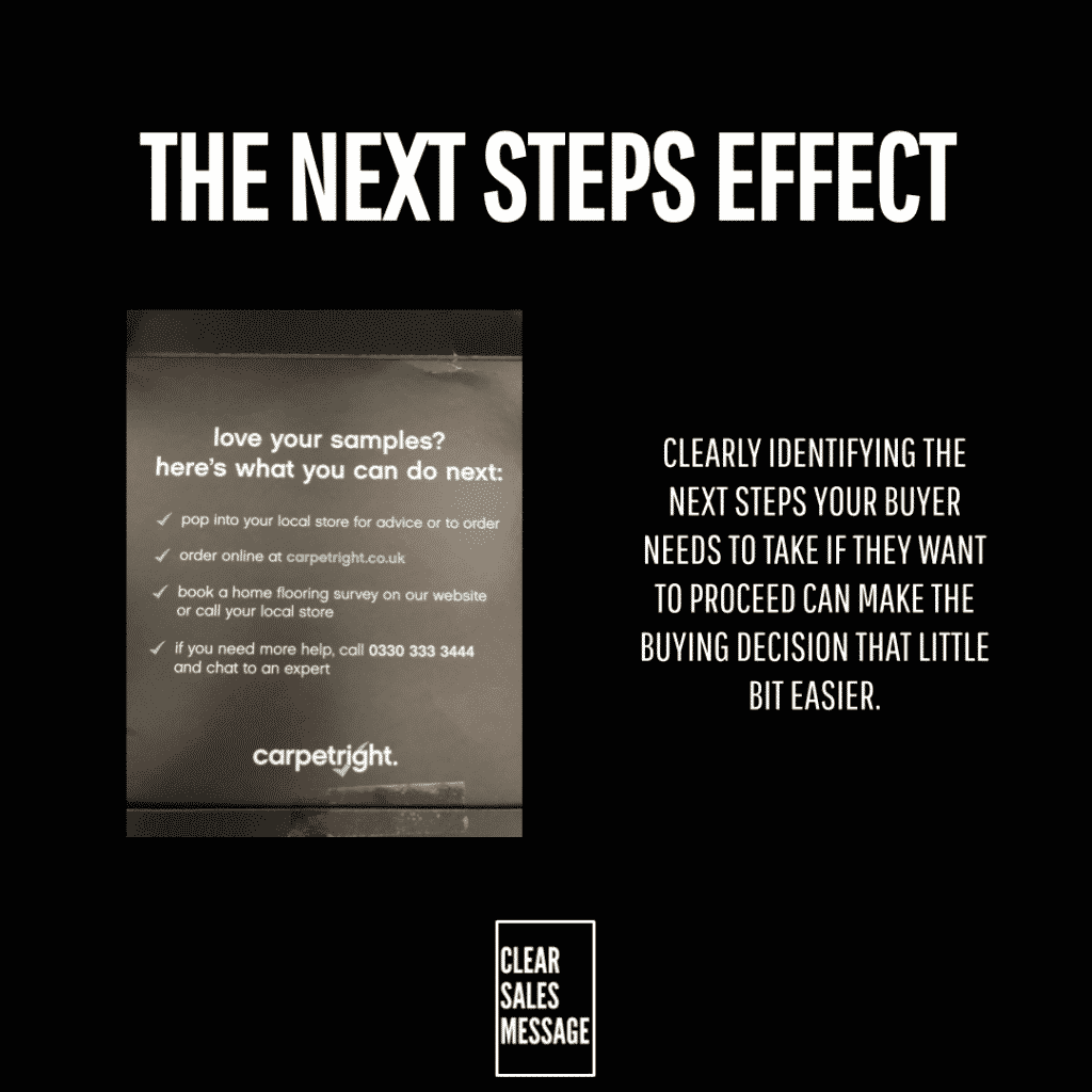The Next Steps Effect