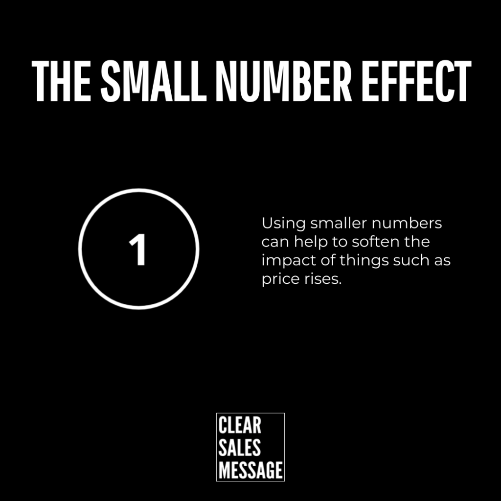 The small number effect