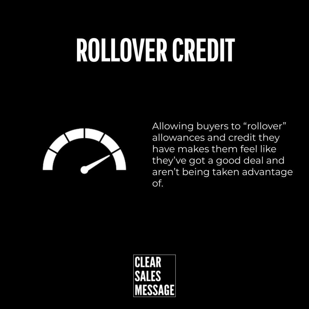Rollover credit title with a gauge icon and explanatory text on a black background logo at bottom center