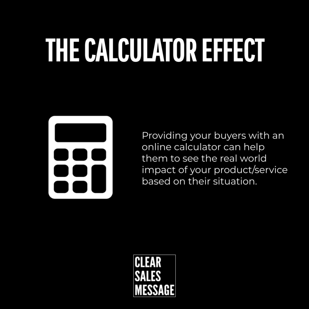 The calculator effect