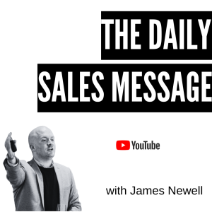 Promotional cover for youtube show the daily sales message featuring host james newell