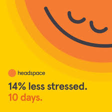 Headspace ad showing the claim 14 less stressed in 10 days