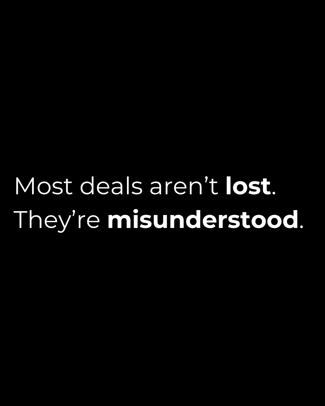 Sales conversion improves when buyers clearly understand the problem and solution