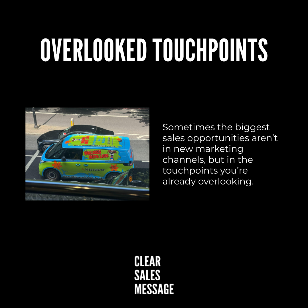 Overlooked touchpoints Overlooked touchpoints concept card