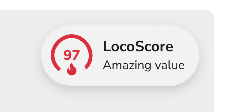 Compairson score example Comparison score example car leasing site locoscore rating