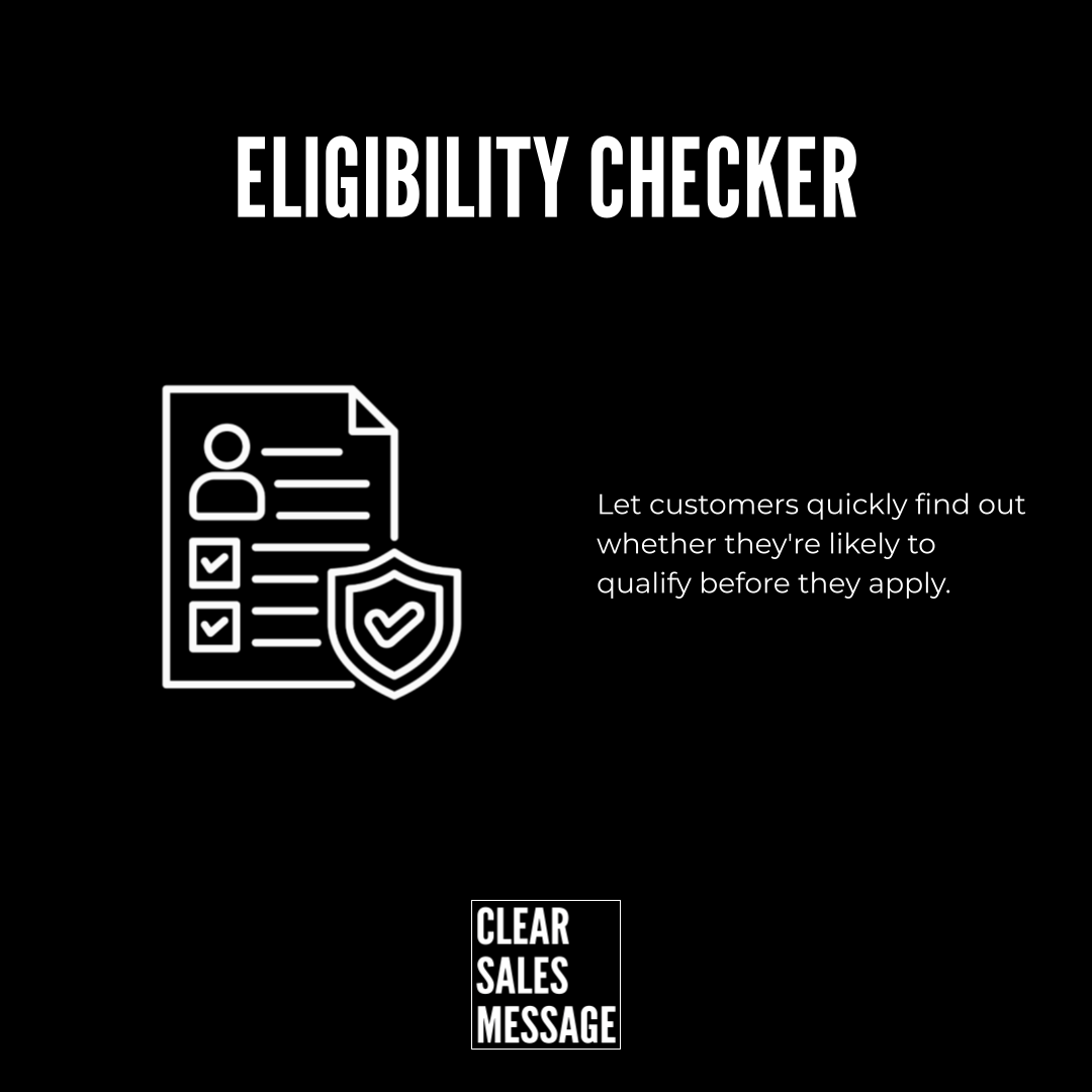 Eligibility checker concept card