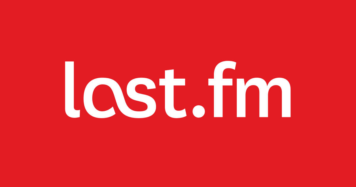 Last Fm logo in white text on a red background