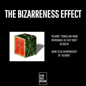 The bizarreness effect