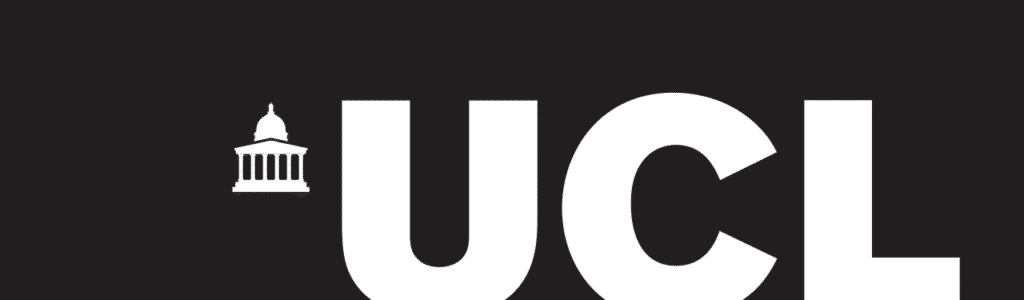 University college london logo Svg Ucl logo green letters ucl with a white domed building icon to the left on a dark background